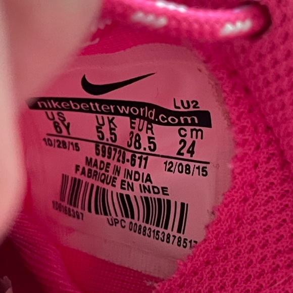 Rhinestone Pink Nike Roshe One Running Shoes - Picture 6 of 6